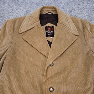 Vintage Europe Craft Import Mens Tan Corduroy Blazer Jacket Size 42 . Read.